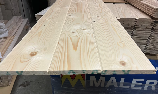 120m2 Hirsipaneeli KUUSI 17x169mm talouslaatu 756 metriä - Image 3